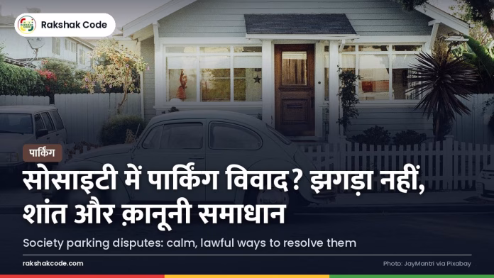 सोसाइटी और कॉलोनी में पार्किंग विवाद: RWA नियम, पुलिस शिकायत और शांत समाधान रिहायशी सोसाइटी में खड़ी गाड़ियाँ